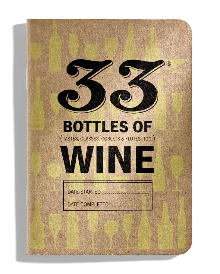 PREORDER: 33 Bottles of Wine Tasting Notebook