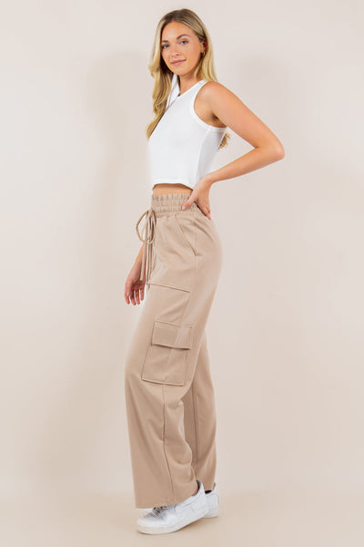 PREORDER: Ponte Stretch Cargo Pants In Five Colors