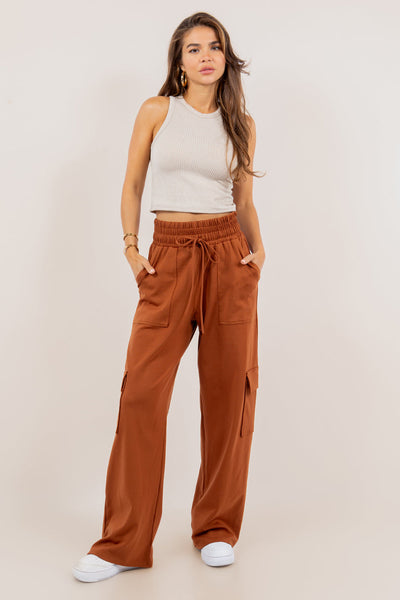 PREORDER: Ponte Stretch Cargo Pants In Five Colors