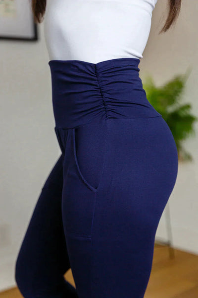 PREORDER: Haley Ruched Waist Leggings in Five Colors