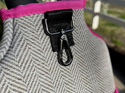 PREORDER: Pickleball Paddle Cover in Pink Herringbone