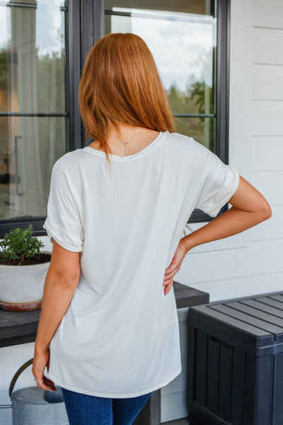 Absolute Favorite V-Neck T in White