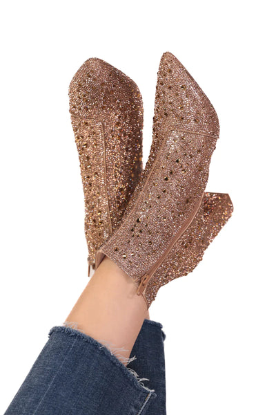 PREORDER: Made for Sparkling Rhinestone Booties