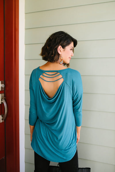 Draw The Line Top In Teal