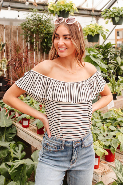 Extra Time Striped Top