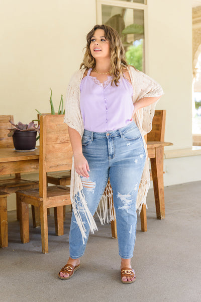 Florence High Waist Destroyed Boyfriend Jeans