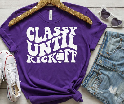 PREORDER: Classy Until Kickoff Graphic Tee in 10 Colors