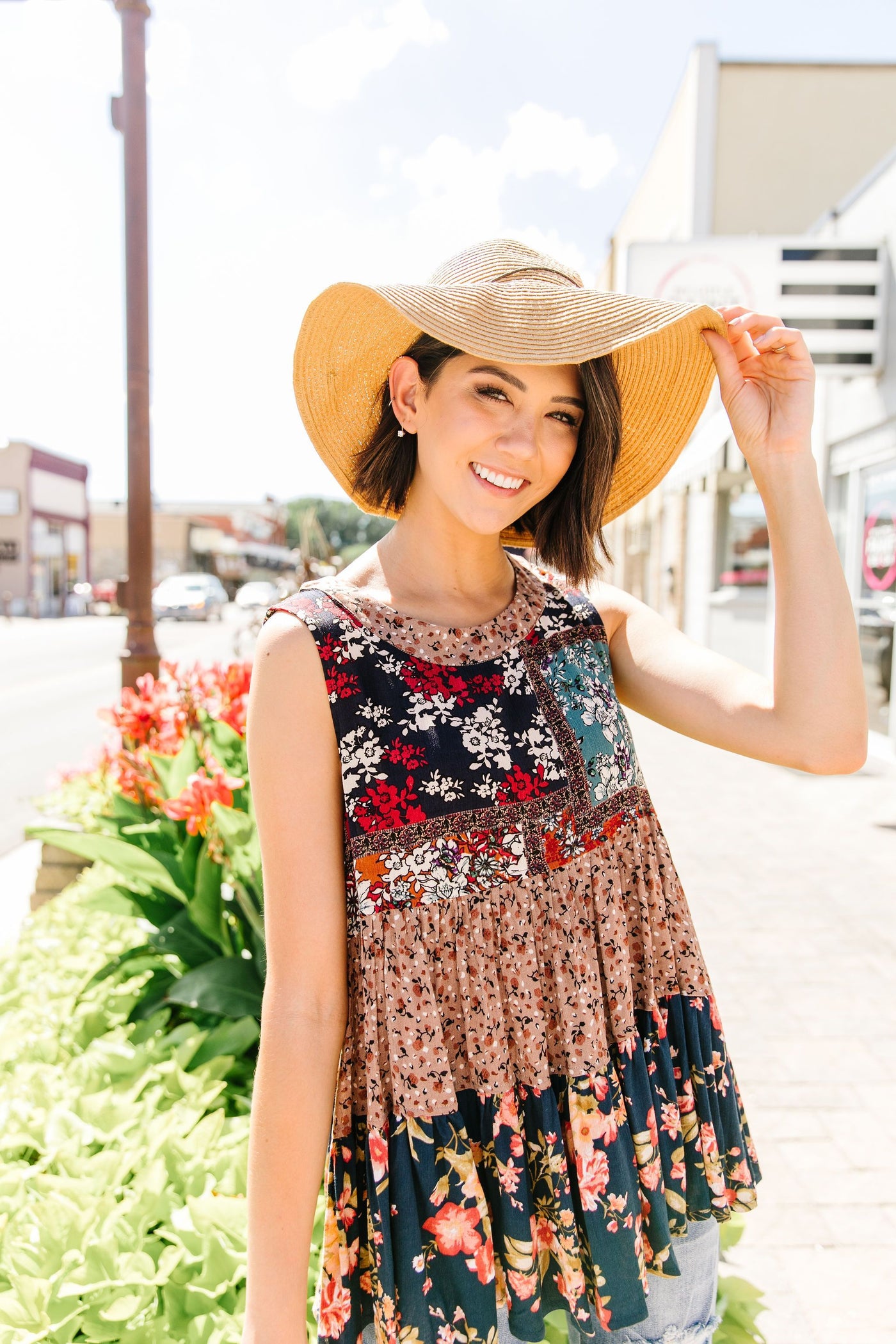 Fall Floral Fantasy Tank