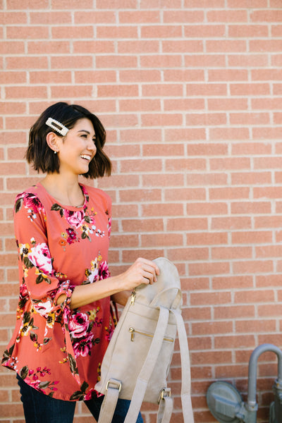 Ginger Fall Floral Blouse