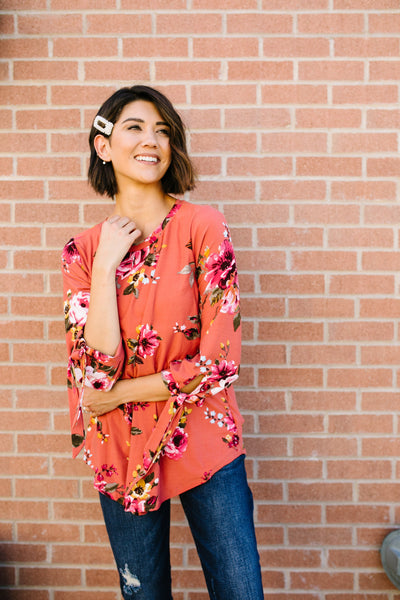 Ginger Fall Floral Blouse