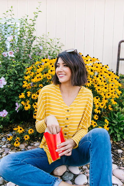 Good As Gold Striped Top