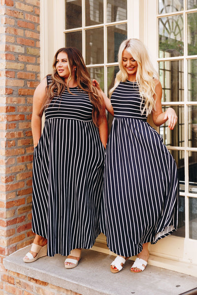 Have It Both Ways Striped Dress