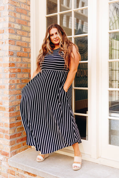 Have It Both Ways Striped Dress