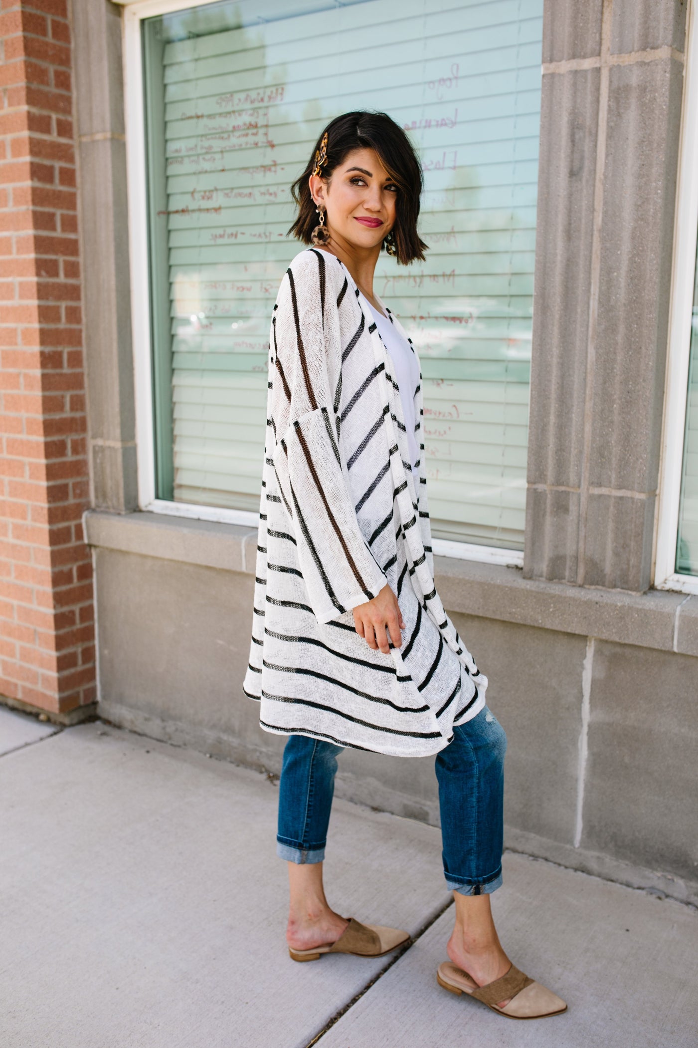 Knit Perfect Striped Cardigan