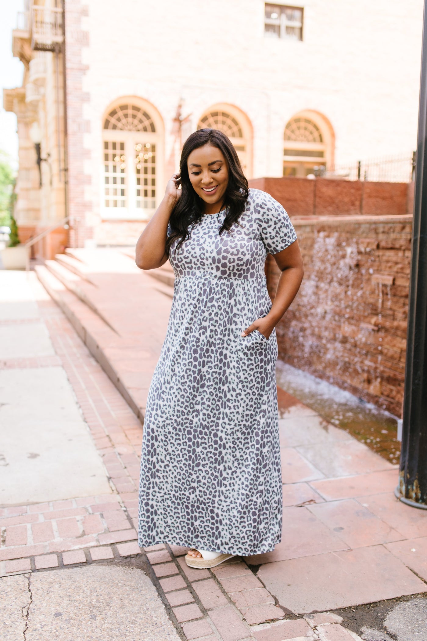 Minty Leopard Print Maxi