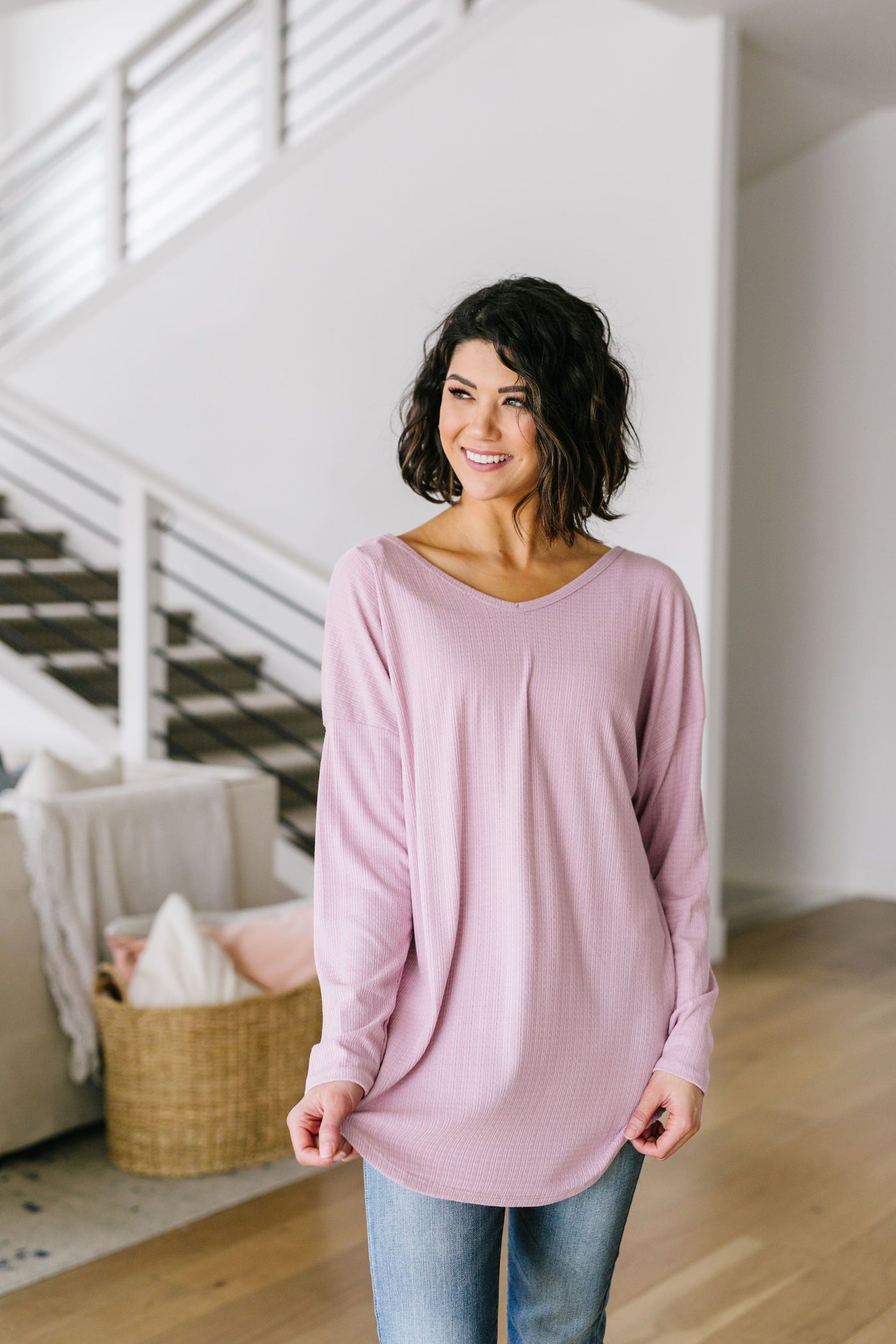 Pink Lavender Textured Top