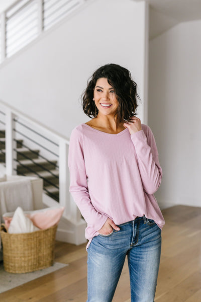 Pink Lavender Textured Top