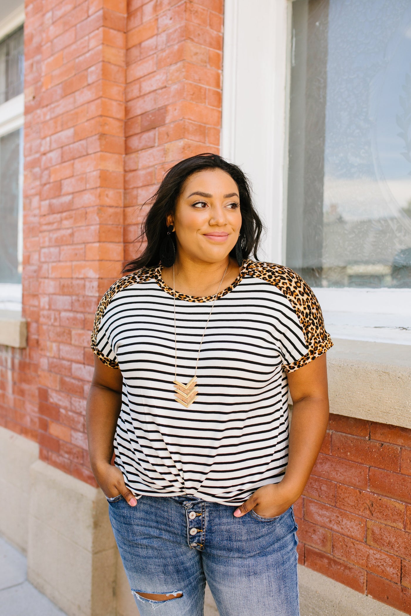 Stripes + Spots Tee