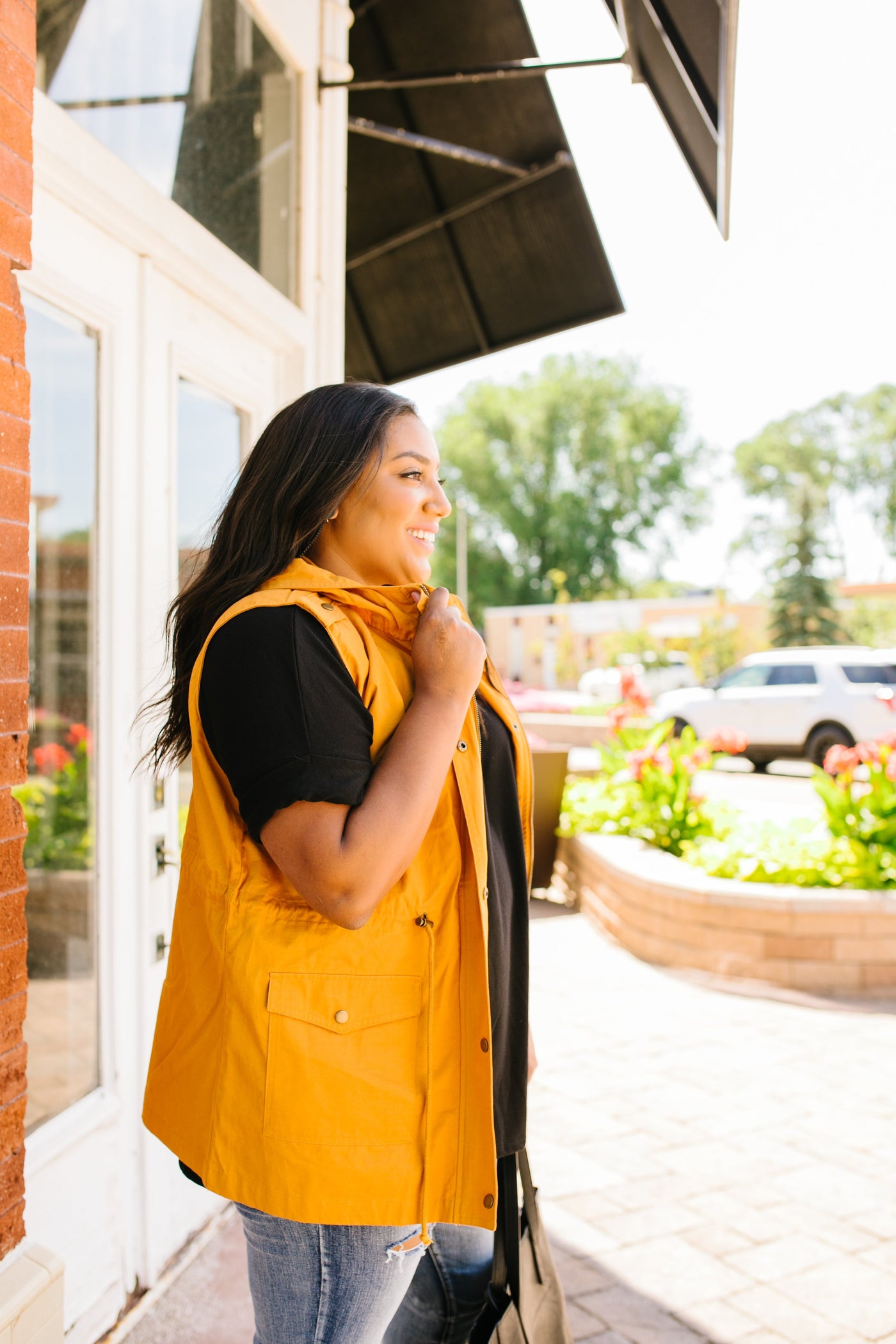 Sunny Outlook Hooded Vest