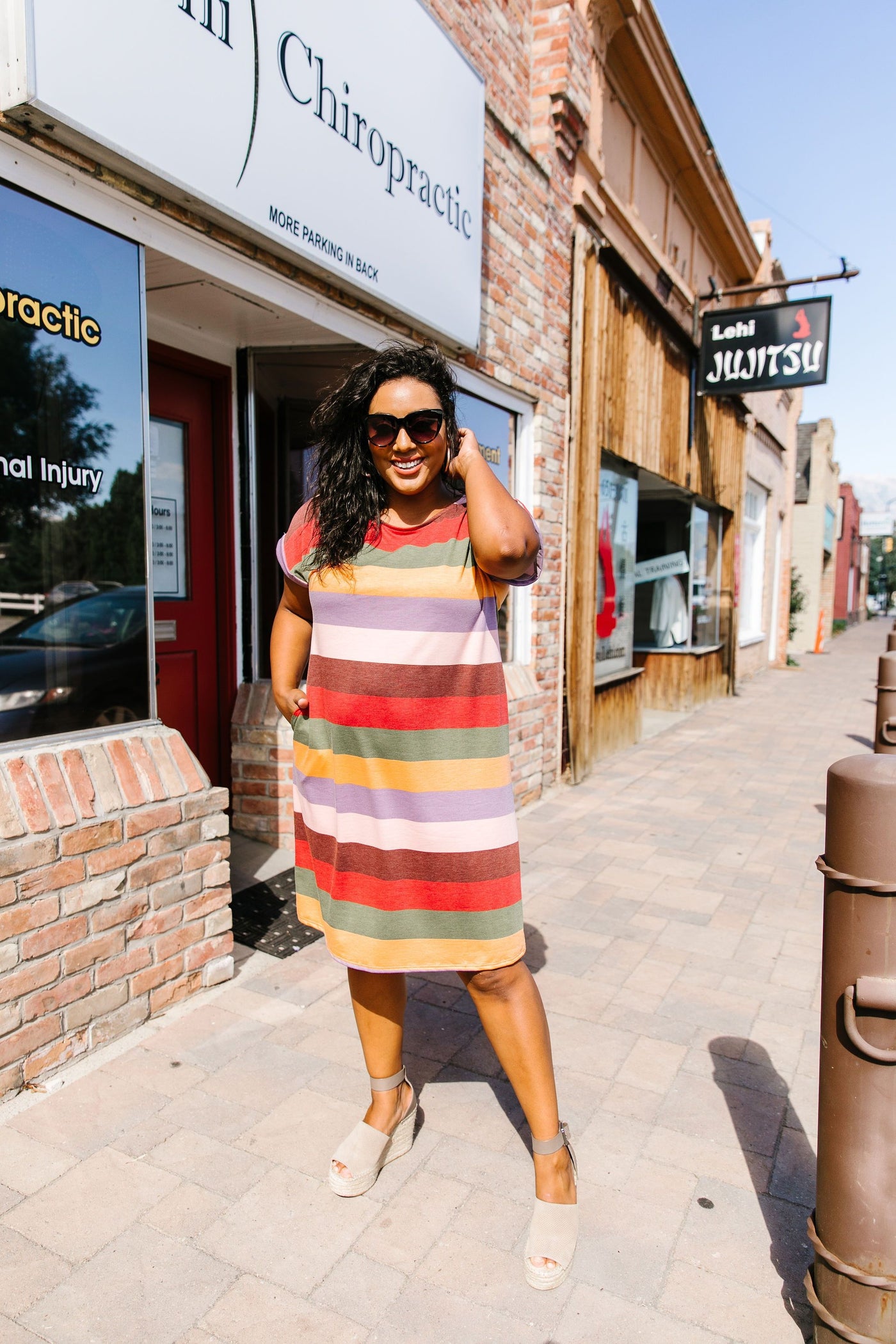 Take The Season By Storm T-Shirt Dress