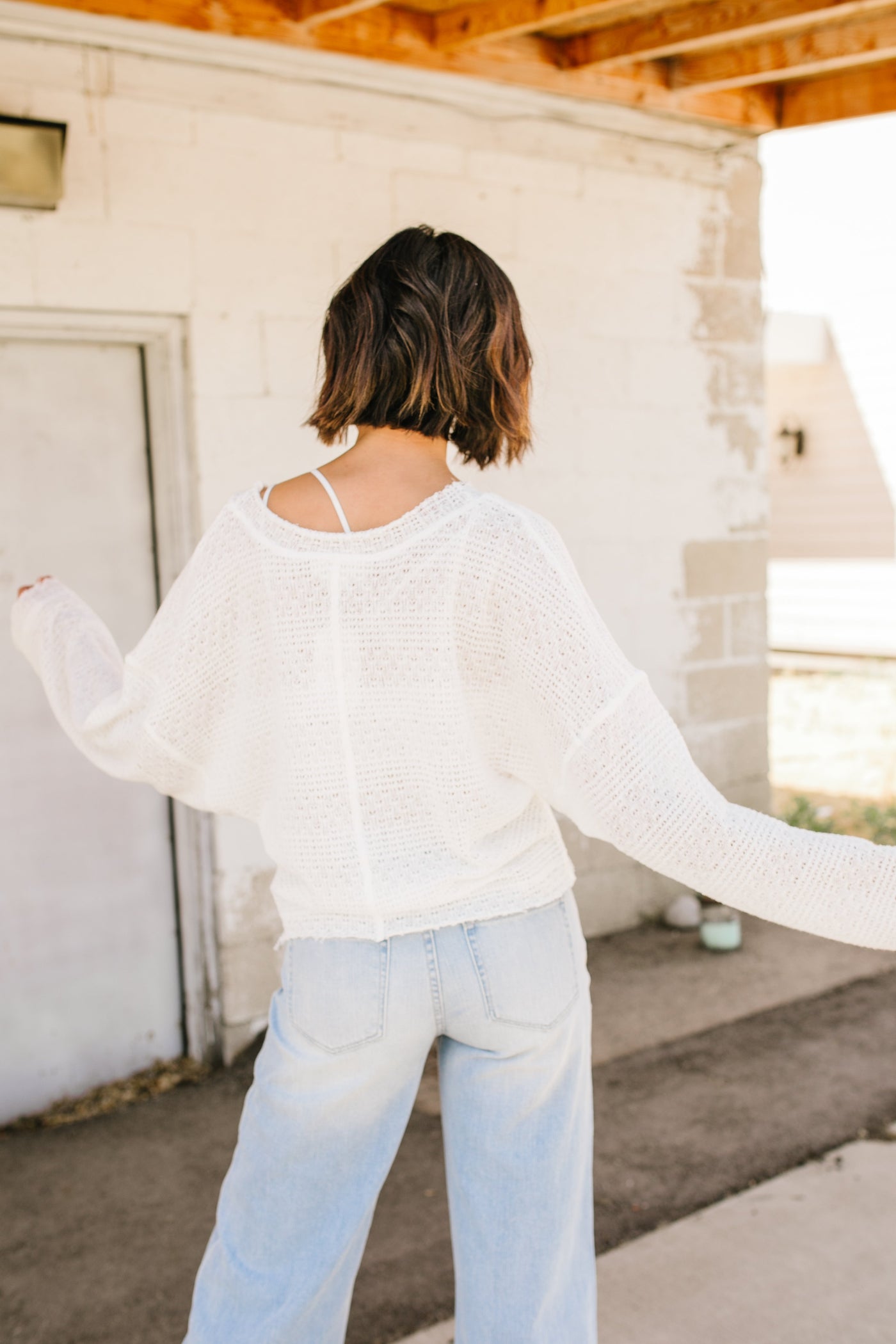 Weave Of Absence Top In White