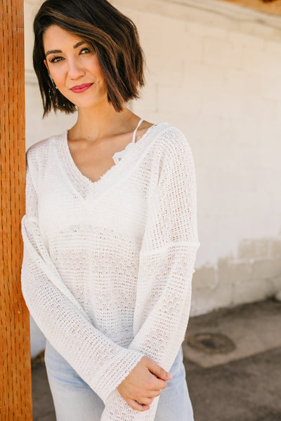 Weave Of Absence Top In White